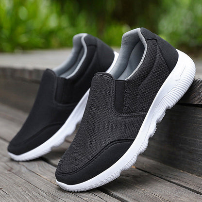 Damen Freizeitschuhe Bequem Slip-On Atmungsaktiv Netzschnürer