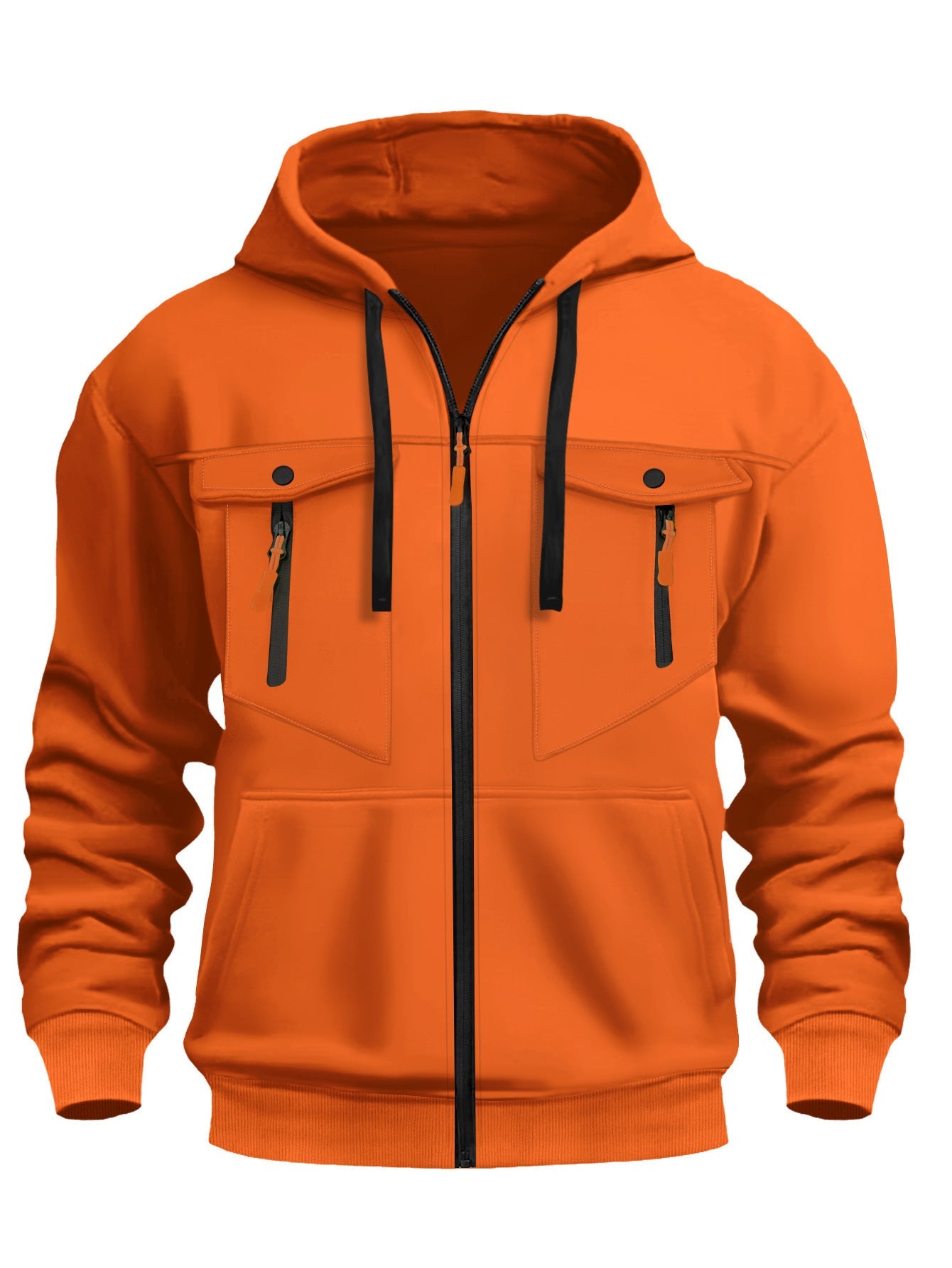 Herren Outdoor-Jacke Wasserdicht mit Reißverschlusstaschen Funktionell
