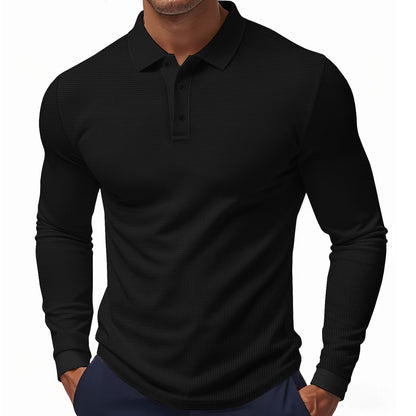 Herren Polohemd Langarm Modern Slimfit