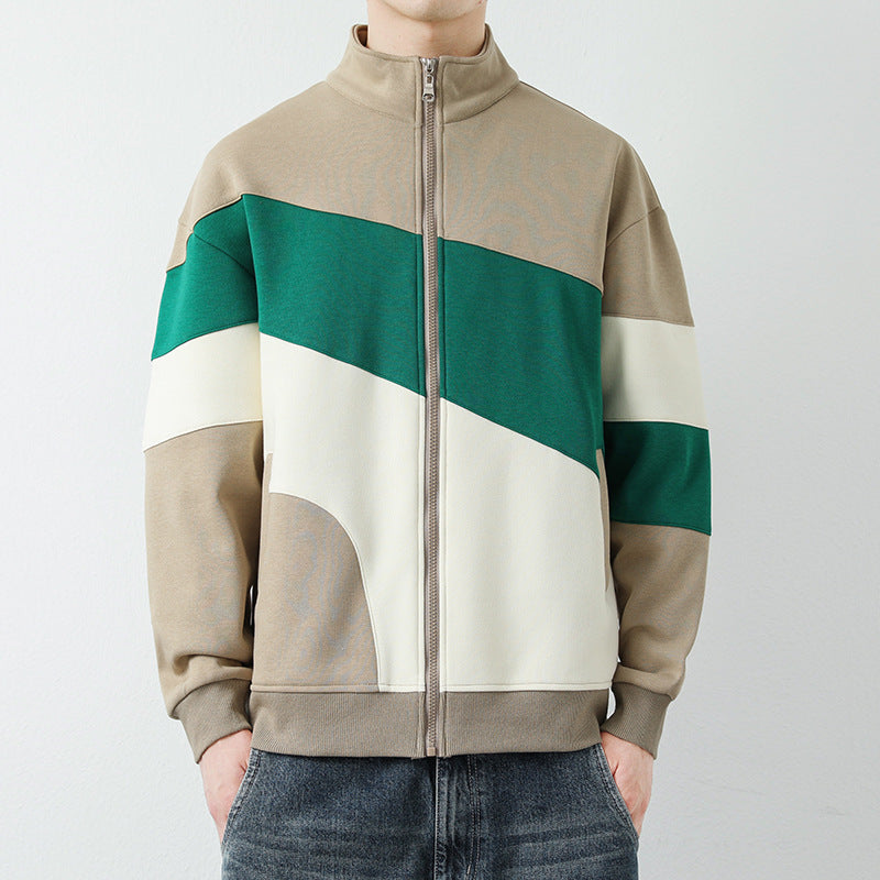 Herren Steppjacke Sportlich Modisch Hochkragen
