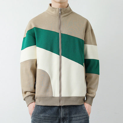 Herren Steppjacke Sportlich Modisch Hochkragen