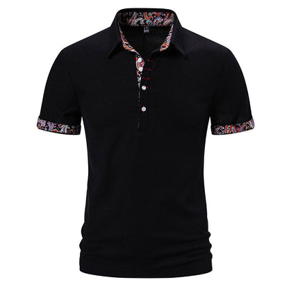 Herren Poloshirt Modern Bunt Kragen Komfortschnitt