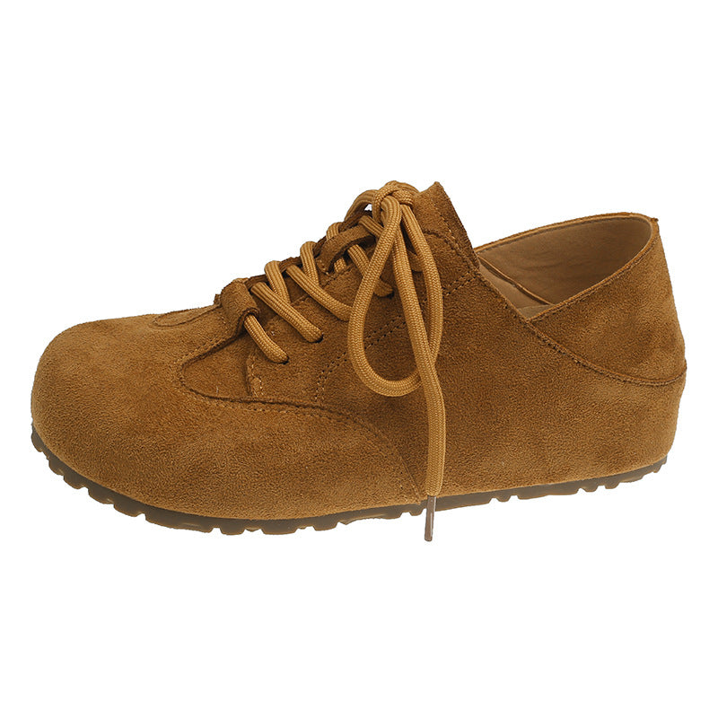 Damen Schuhe Bequem Wildleder Braun Komfort