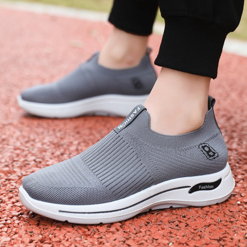 Damen Sneaker Atmungsaktiv Komfortabel Slip-On Sneakers