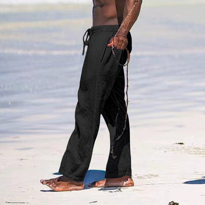 Leinenhose Herren Leicht und Bequem Sommerhose