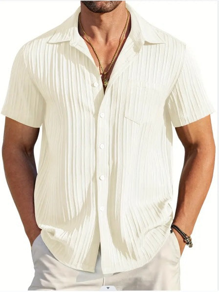 Herren Strandhemd Kurzarm Modern Berlin Style