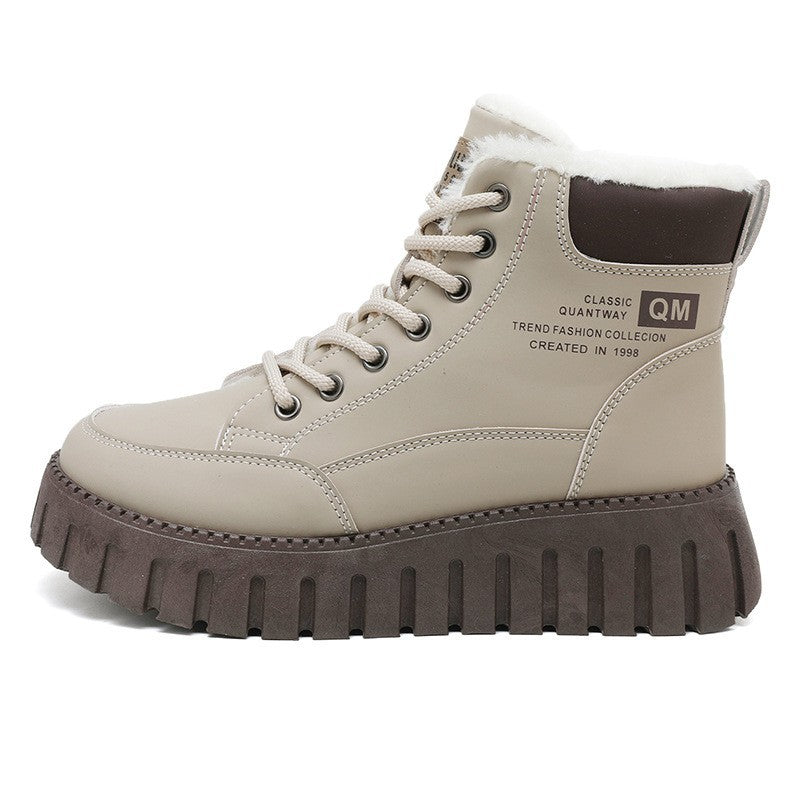 Damen Winterboots Schnürboots Flauschig Warm - BerlinGlamour