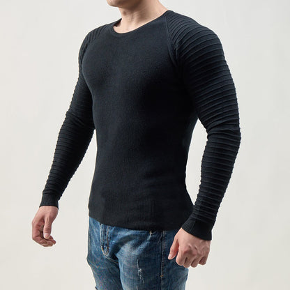 Moderner Herren Strickpullover Rippstruktur Elegant - BerlinGlamour