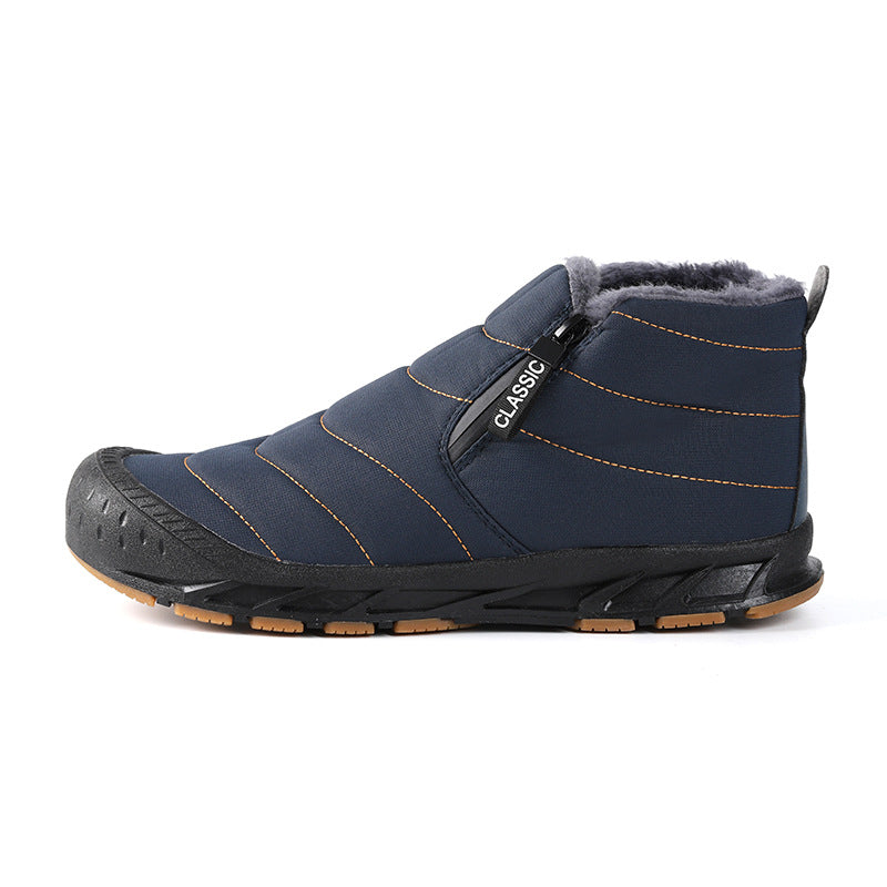 Damen Winterstiefel Gefüttert Rutschfest Mit Klettverschluss