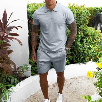 Herren Poloshirt und Shorts Set Sommer Modell