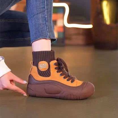 Damen Sneaker Sportlich High-Top Flexibel Rutschfest - BerlinGlamour