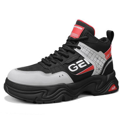 Damen Sneaker Sportlich High-Top mit Dämpfung Schwarz
