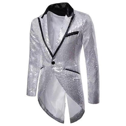 Herren Blazer Modern Schick Glänzend