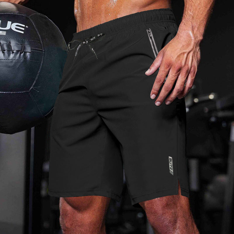 Herren Trainingsshorts Sportlich Elastisch Mit Taschen