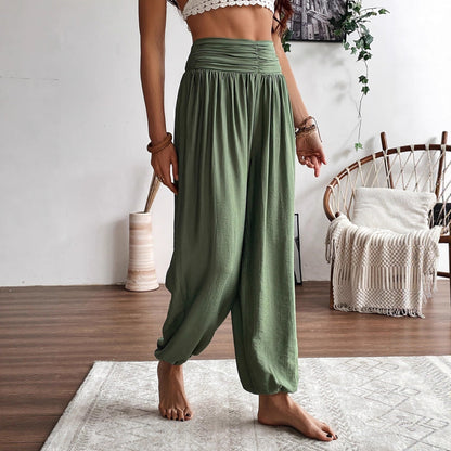 Damen Haremshose Atmungsaktiv Bequem Elegant - BerlinGlamour