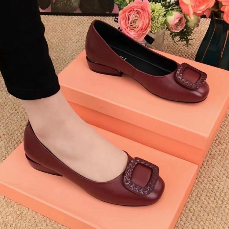 Damen Ballerinas Bequem Geflochtene Details Elegant