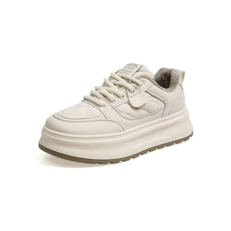 Damen Sneaker Warmfleece Innensohle Rutschfest Moderne