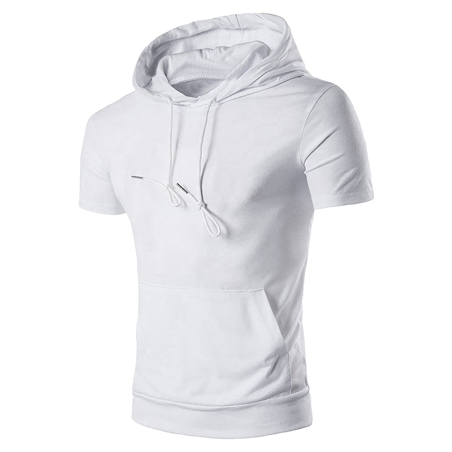 Herren Kapuzenoberteil Kurzarm Sportlich Trendy