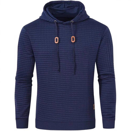 Herren Kapuzenpullover Strukturiert Modern Grau