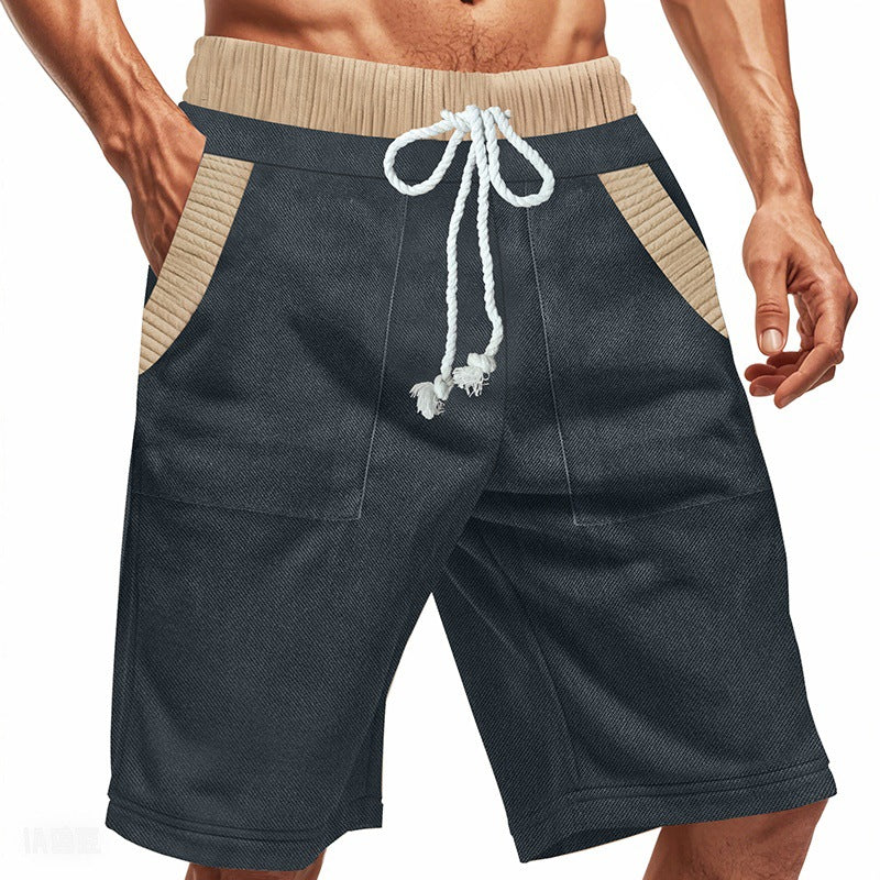 Herren Shorts Lockere Freizeitshorts mit Taschen Sommer