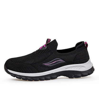 Damen Sneaker Slip-On Bequem Flexibel Weich