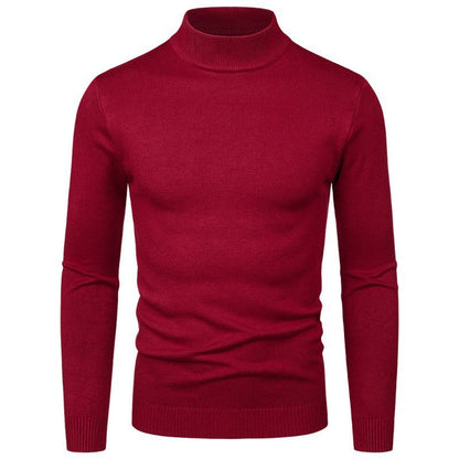 Herren Rollkragenpullover Eleganter Style Feine Baumwolle