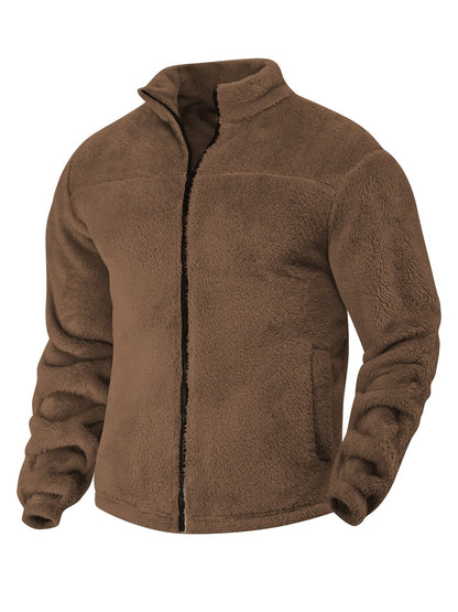 Herren Fleecejacke Weich Warm Hochkragen