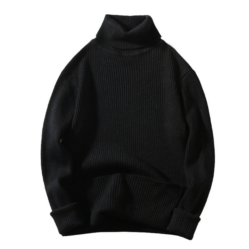 Herren Rollkragenpullover Strick Bequem Modern