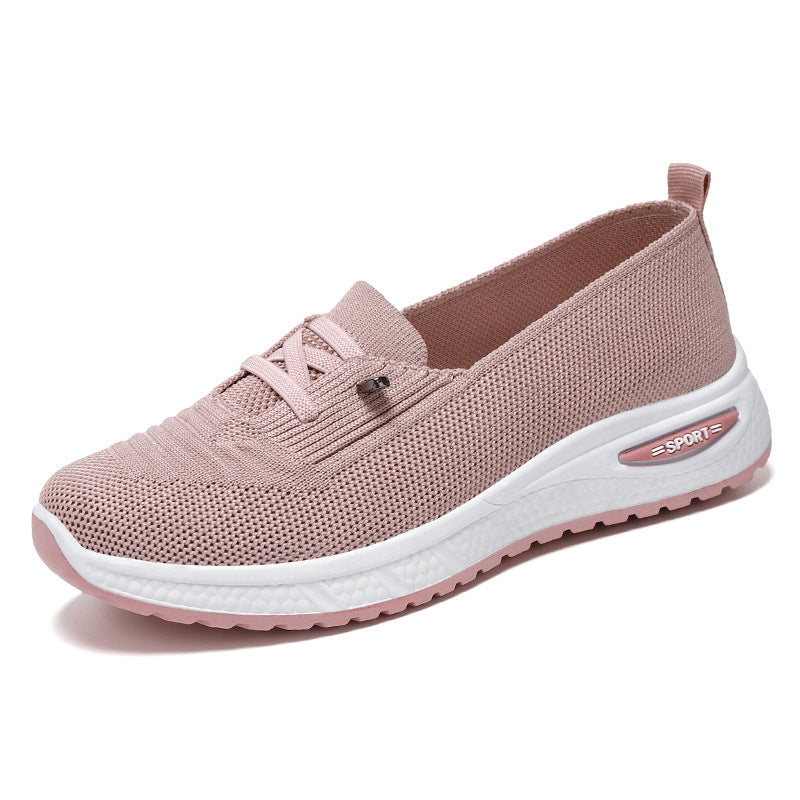 Damen Sneaker Bequem atmungsaktiv Slip-On Schuhe Mode