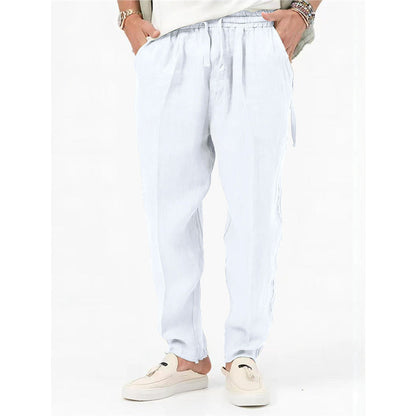 Herren Sommerhose Leicht Elastischer Bund Mit Seitentaschen