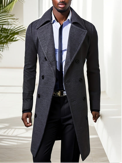 Herren Wollmantel Doppelgrund Warm Winter