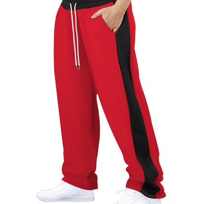 Herren Sporthose Elastisch Mit Kontraststreifen Sportlich