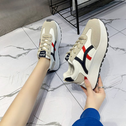 Damen Sneaker Sportlich Komfortabel Weiße Sneakers