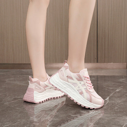 Damen Sneaker atmungsaktiv Mesh Weich Laufsohle