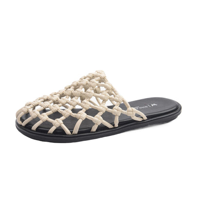 Damen Pantoletten Offen Schnitte Sommermode