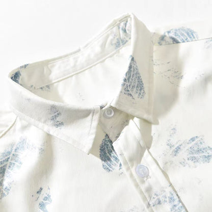 Herren Hemd Langarm mit Ketten-Design Elegantes Männerhemd