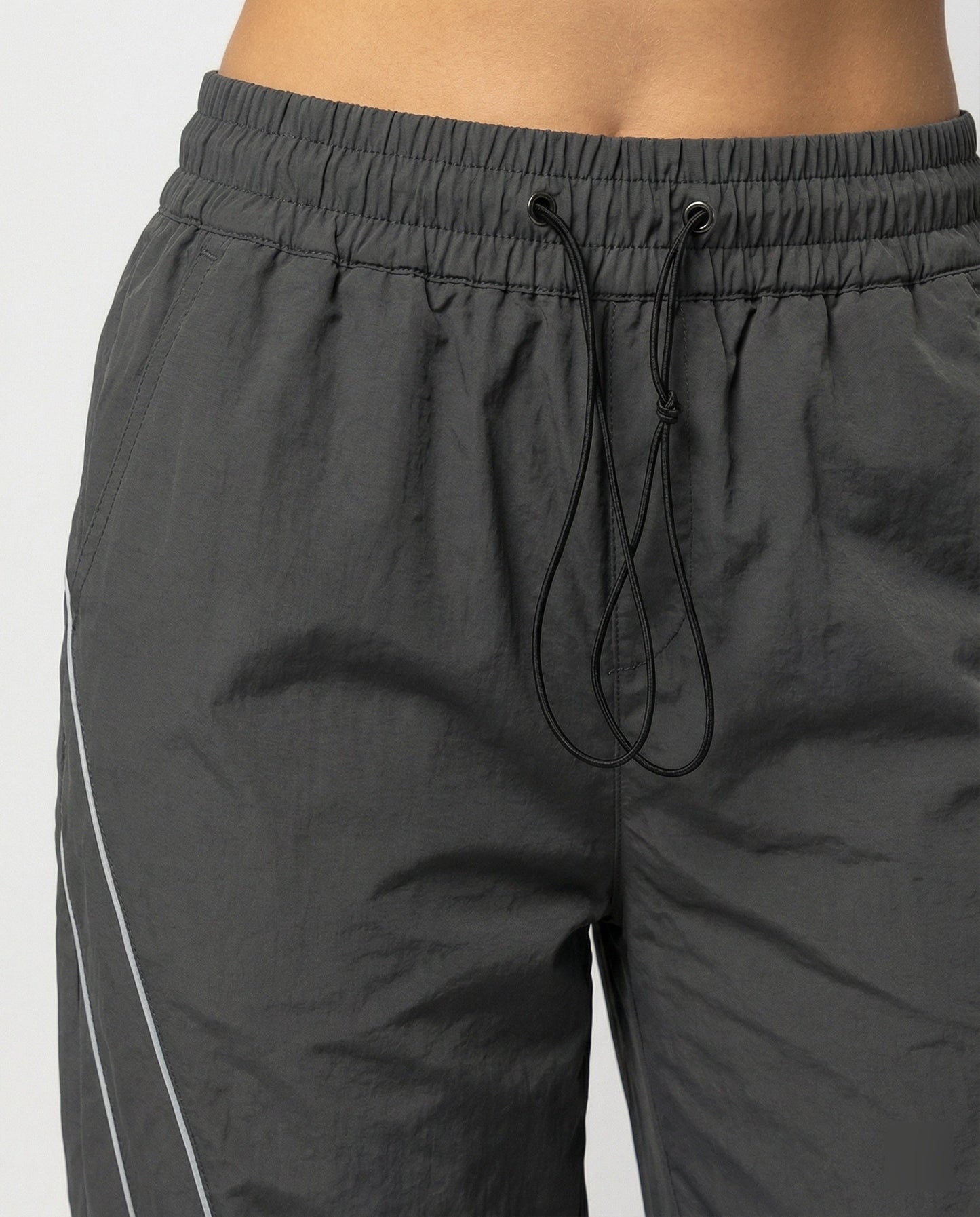 Damen Cargo-Hose Weite Bein Reflektierende Streifen