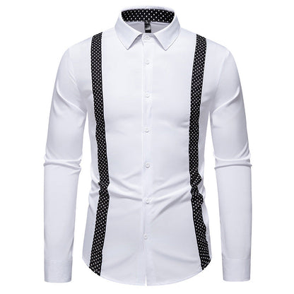 Herren Businesshemd Modern Schulterpolster Elegantes Design