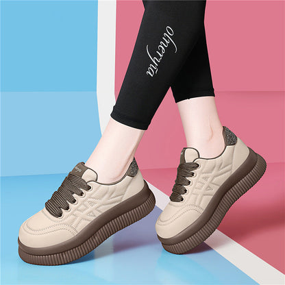Damen Plateau Sneaker Hoch mit Dämpfung Komfort Modisch - BerlinGlamour