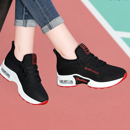 Damen Sneaker Atmungsaktiv mit Luftpolster Sohle bequem - BerlinGlamour
