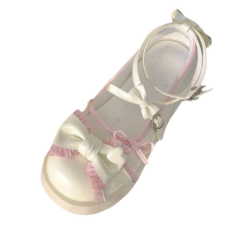 Damen Sandalen Schnürsandalen Romantisch mit Schleifen