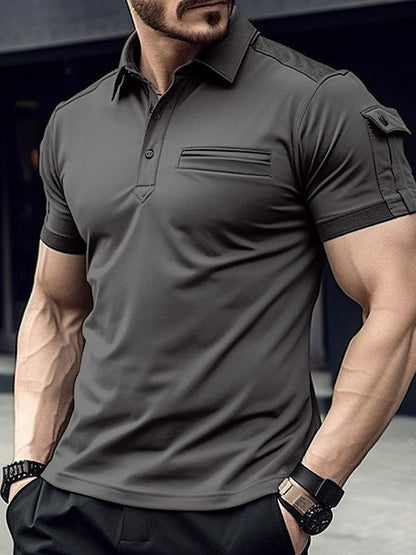 Herren Polo Shirt Feuchtigkeitstransport Technologie Sportlich