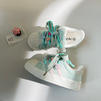 Damen Sneaker Trendy Einzigartig Schnüren Frauen Schuhe