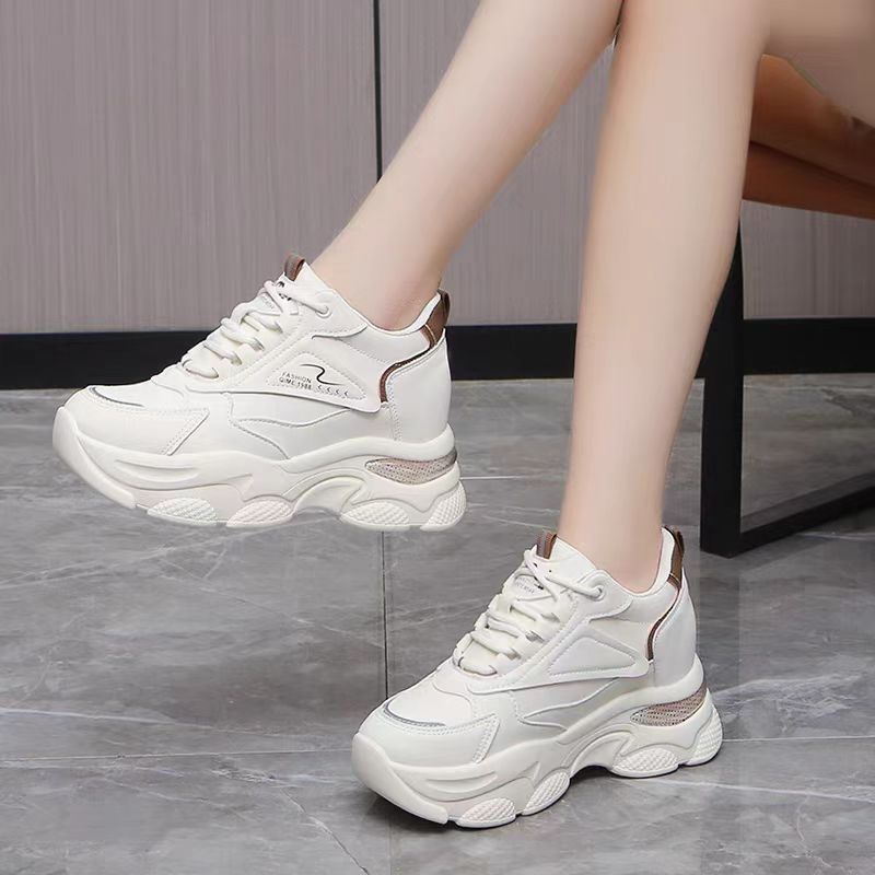 Damen Sneaker Modisch Sportlich Weißen Style