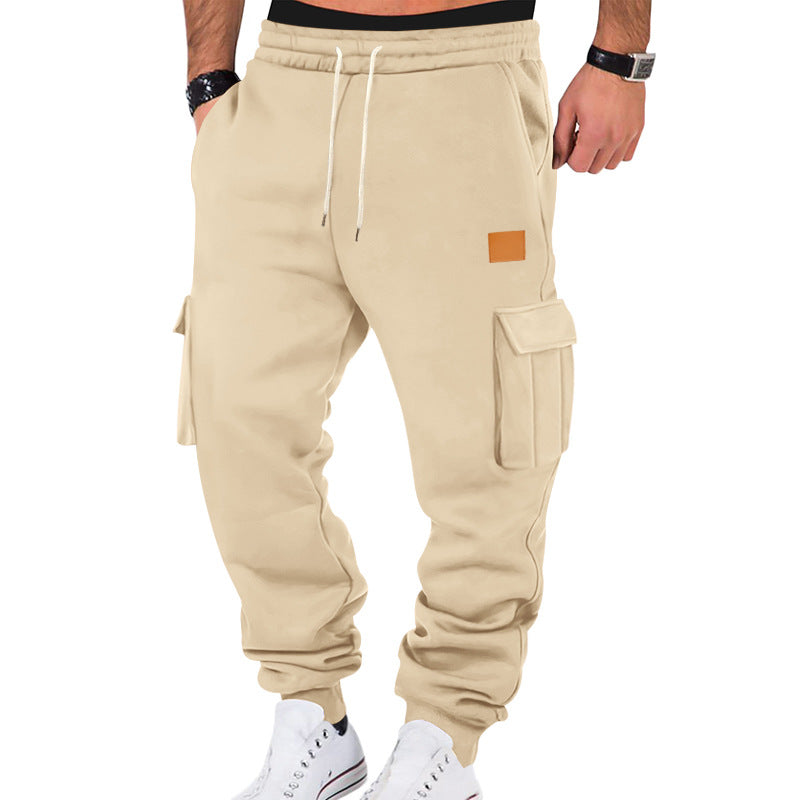 Herren Sweatpants Bequem Cargo mit elastischem Bund