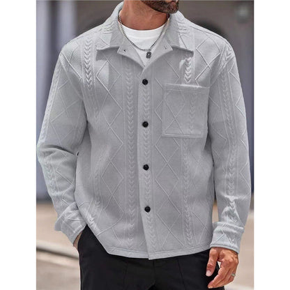 Herren Freizeitjacke Strukturiert Stadtstyle