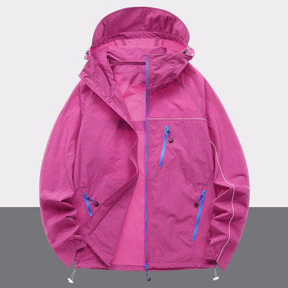 Herren Outdoor-Jacke wasserabweisend mit Reißverschlusstaschen