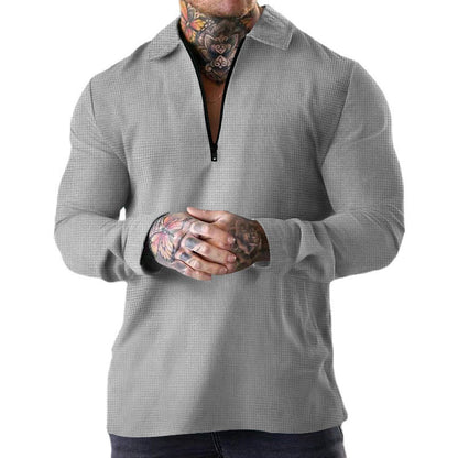 Herren Langarm-Shirt Mit Reißverschluss Modern Berlin