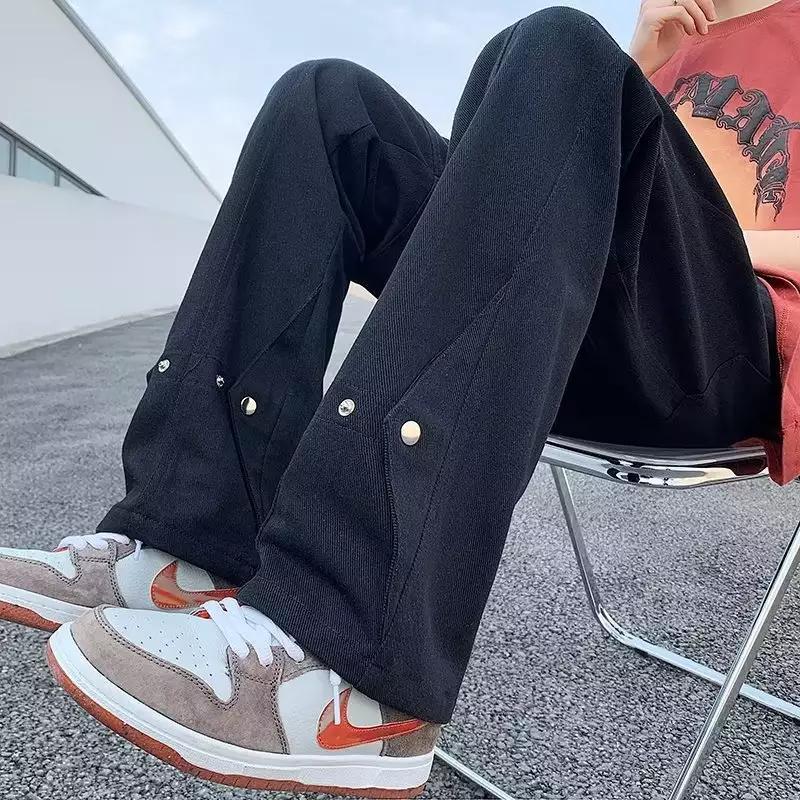 Herren Hose Lässig Double Layer Bequem Mit Druckknöpfen - BerlinGlamour