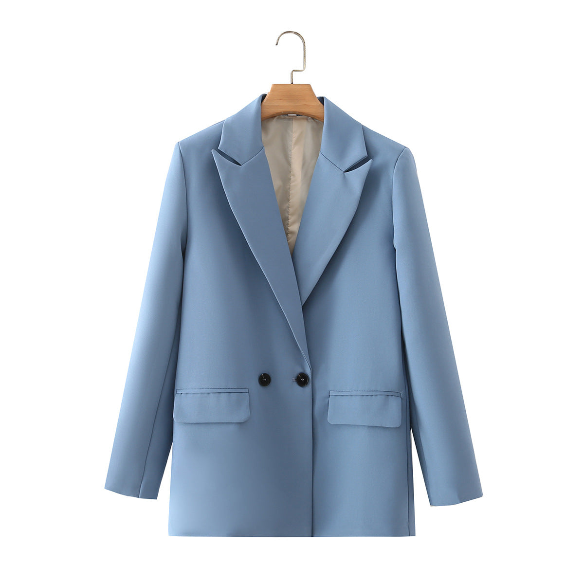 Herren Blazer Zweireiher Klassisch Elegent